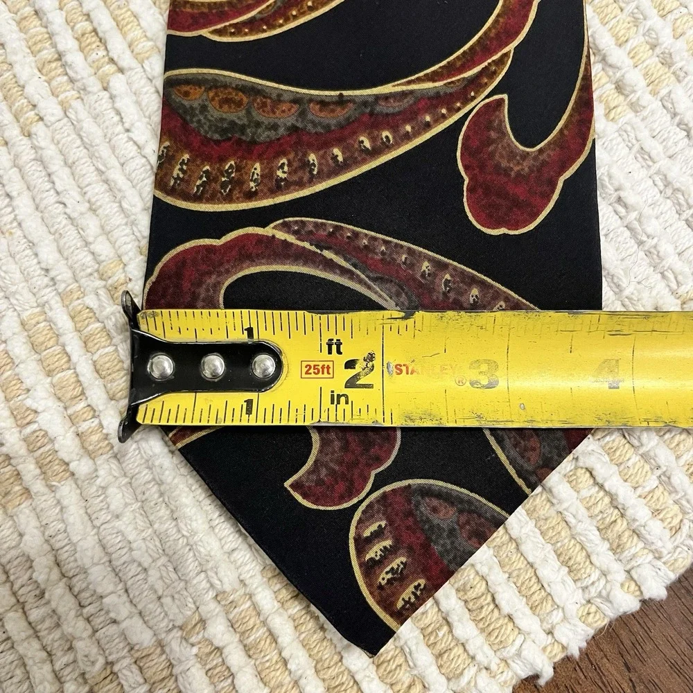 Como Collezione Men's‎ Paisley 100% Silk Handmade Business Formal Necktie
